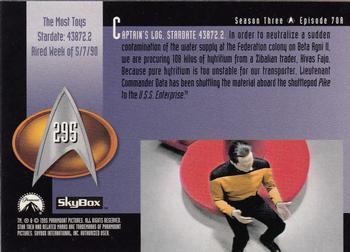1995 SkyBox Star Trek: The Next Generation Season 3 #295 The Most Toys Back