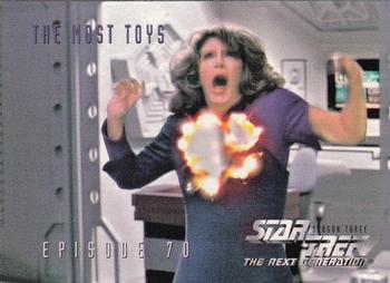 1995 SkyBox Star Trek: The Next Generation Season 3 #297 The Most Toys Front