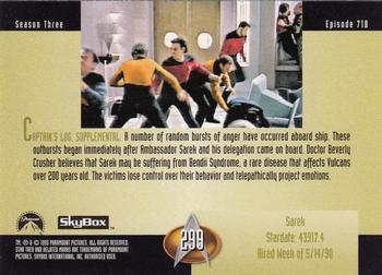 1995 SkyBox Star Trek: The Next Generation Season 3 #299 Sarek Back