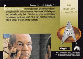 1995 SkyBox Star Trek: The Next Generation Season 3 #300 Sarek Back