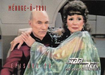 1995 SkyBox Star Trek: The Next Generation Season 3 #303 Ménage-à-Troi Front