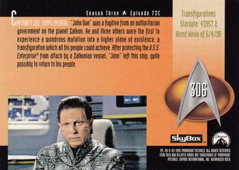 1995 SkyBox Star Trek: The Next Generation Season 3 #306 Transfigurations Back