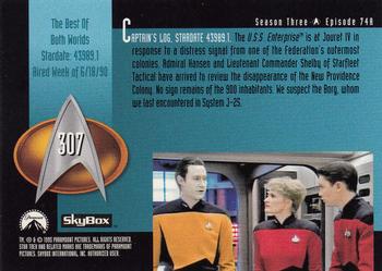1995 SkyBox Star Trek: The Next Generation Season 3 #307 The Best of Both Worlds Back