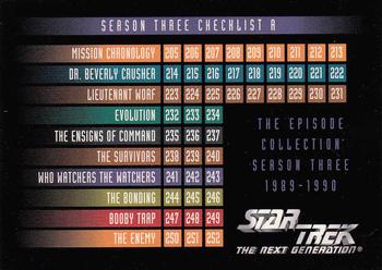 1995 SkyBox Star Trek: The Next Generation Season 3 #310 Checklist A Front