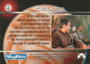 1995 SkyBox Star Trek: Voyager Season One Series One #4 Phenomena Back