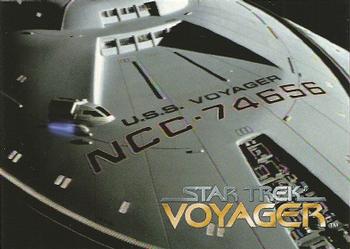1995 SkyBox Star Trek: Voyager Season One Series One #8 Deep Space Rendezvous Front