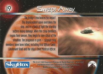 1995 SkyBox Star Trek: Voyager Season One Series One #19 Swept Away Back
