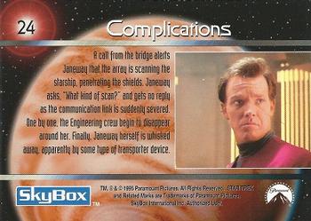1995 SkyBox Star Trek: Voyager Season One Series One #24 Complications Back