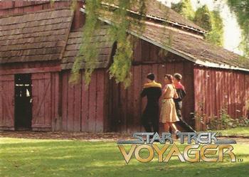 1995 SkyBox Star Trek: Voyager Season One Series One #28 Barnyard Clue Front