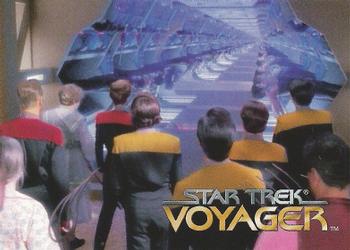 1995 SkyBox Star Trek: Voyager Season One Series One #30 Behind the Barn Front