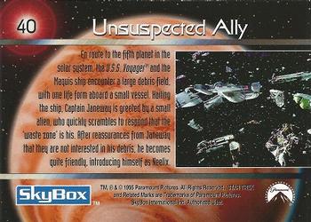 1995 SkyBox Star Trek: Voyager Season One Series One #40 Unsuspected Ally Back