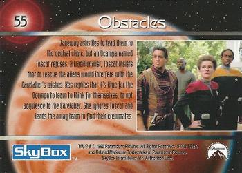 1995 SkyBox Star Trek: Voyager Season One Series One #55 Obstacles Back