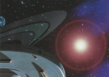 1995 SkyBox Star Trek: Voyager Season One Series One #73 Mural Card 1 of 9 Front