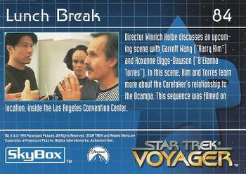 1995 SkyBox Star Trek: Voyager Season One Series One #84 Lunch Break Back