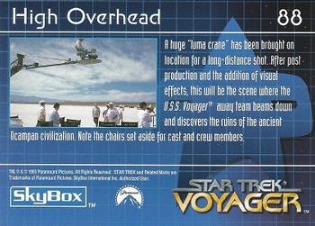 1995 SkyBox Star Trek: Voyager Season One Series One #88 High Overhead Back
