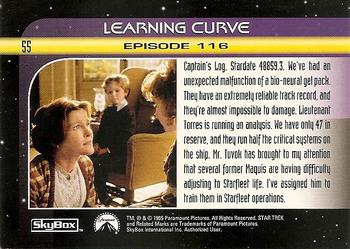 1995 SkyBox Star Trek: Voyager Season One Series Two #55 Learning Curve Back