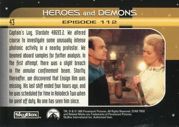 1995 SkyBox Star Trek: Voyager Season One Series Two #43 Heroes and Demons Back