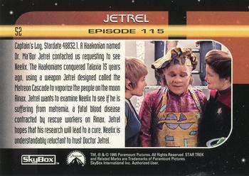 1995 SkyBox Star Trek: Voyager Season One Series Two #52 Jetrel Back