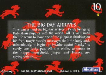 1996 SkyBox 101 Dalmatians #10 The Big Day Arrives Back