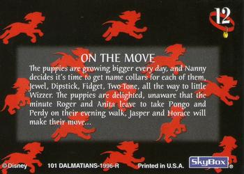 1996 SkyBox 101 Dalmatians #12 On the Move Back