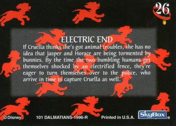 1996 SkyBox 101 Dalmatians #26 Electric End Back