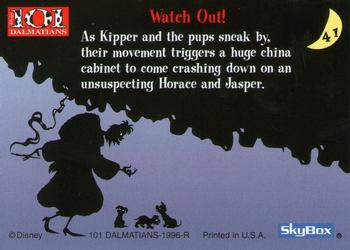 1996 SkyBox 101 Dalmatians #41 Watch Out! Back