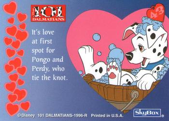1996 SkyBox 101 Dalmatians #43 It's love at first spot for Pongo and Back