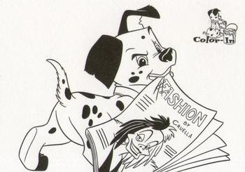 1996 SkyBox 101 Dalmatians #92 Puppy dragging magazine Front