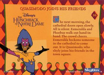1996 SkyBox Hunchback of Notre Dame #26 Quasimodo Joins His Friends Back