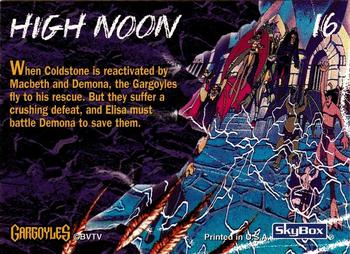 1996 Fleer/SkyBox Gargoyles Series 2 #16 High Noon Back