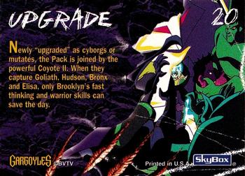 1996 Fleer/SkyBox Gargoyles Series 2 #20 Upgrade Back