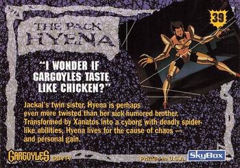 1996 Fleer/SkyBox Gargoyles Series 2 #39 The Pack: Hyena Back