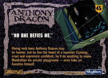 1996 Fleer/SkyBox Gargoyles Series 2 #45 Dracon Back