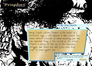 1996 Fleer Prophet Collection #2 Greg Capullo Back