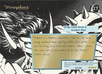 1996 Fleer Prophet Collection #17 Cedric Nocon & Jonathan Sibal Back