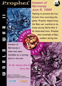 1996 Fleer Prophet Collection #64 World War II:  Stephen Platt & Danny Miki Back