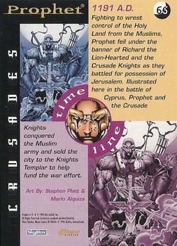 1996 Fleer Prophet Collection #66 Crusades:  Stephen Platt & Mario Alquiza Back