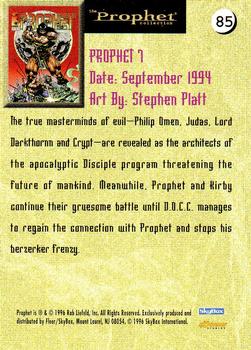 1996 Fleer Prophet Collection #85 Prophet 7:  Stephen Platt Back