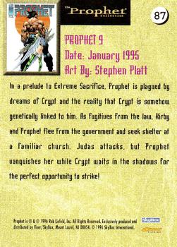 1996 Fleer Prophet Collection #87 Prophet 9:  Stephen Platt Back