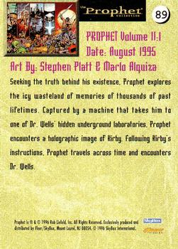 1996 Fleer Prophet Collection #89 Prophet volume II:  I:  Stephen Platt & Marlo Alq Back