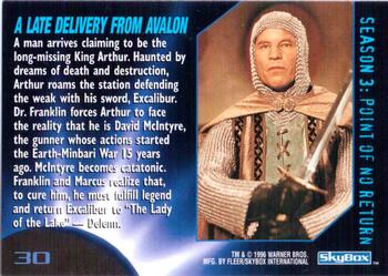 1996 SkyBox Babylon 5 #30 A Late Delivery from Avalon Back