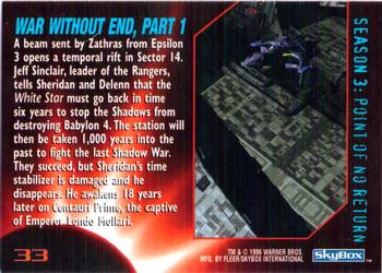 1996 SkyBox Babylon 5 #33 War Without End, Part 1 Back