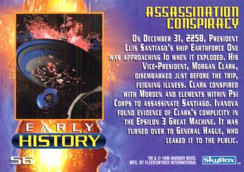 1996 SkyBox Babylon 5 #56 Assassination Conspiracy Back