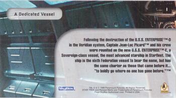 1996 SkyBox Star Trek: First Contact #1 A Dedicated Vessel Back