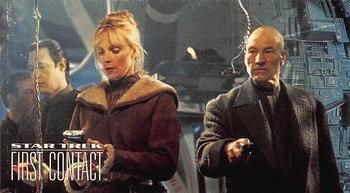 1996 SkyBox Star Trek: First Contact #10 21st Century Civilians Front
