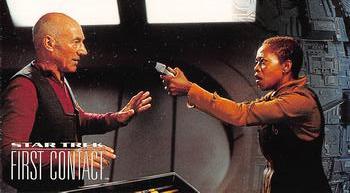 1996 SkyBox Star Trek: First Contact #22 Captain Jean-Luc Picard and Lily Front