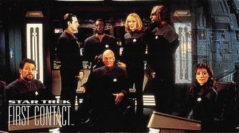 1996 SkyBox Star Trek: First Contact #59 U.S.S. Enterprise Crew Front