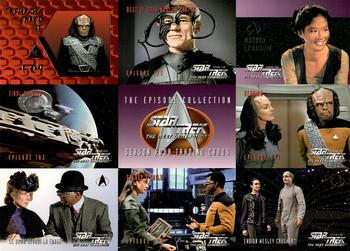 1996 SkyBox Star Trek: The Next Generation Season 4 #P1 nine-up panel Front
