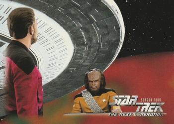 1996 SkyBox Star Trek: The Next Generation Season 4 #316 Mission Chronology Front