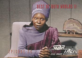 1996 SkyBox Star Trek: The Next Generation Season 4 #323 Best of Both Worlds Part II Front